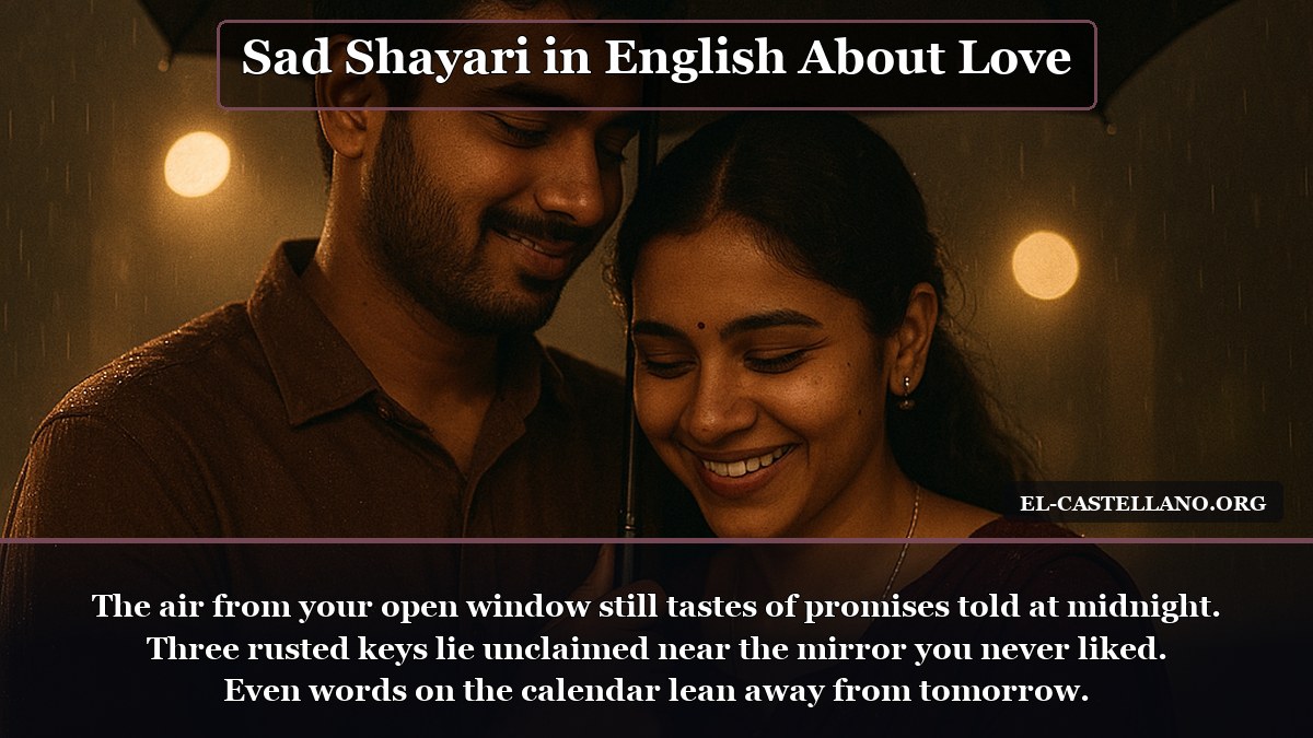 Sad Shayari in English About Love - The air from your open window still tastes of promises told at midnight.