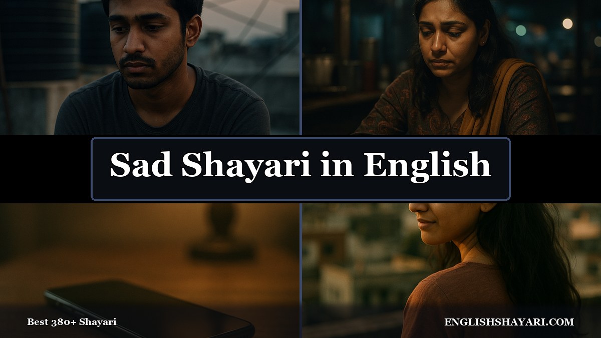 Sad Shayari in English collection cover